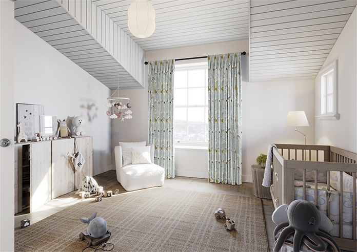 Wild Thing, Powder Blue - Made to Measure Curtains - Image 7